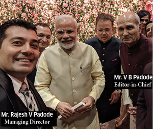 DSIJ's Editor-in-Chief V B Padode Meets PM Narendra Modi