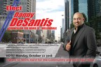 Danny DeSantis proudly announces his candidacy for the seat of Councillor of Ward 18 in Willowdale, Toronto