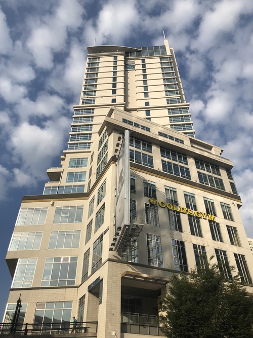 The Charlotte City Center Tower opened this week with the dual-branded AC Hotel and Residence Inn. (PRNewsfoto/McKibbon Hospitality)
