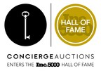 Concierge Auctions Named a Hall of Fame Honoree on the Inc. 5000 List of Fast-Growing Companies in America