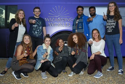 Wizarding World fans travel to London aboard a magical Knight Bus inspired vehicle (PRNewsfoto/Wizarding World)