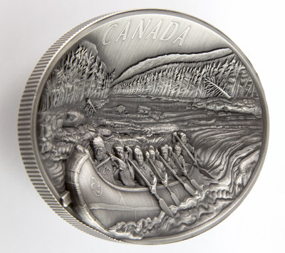 加拿大皇家造币厂的2018版250加元纯银币 -- 旅行者
