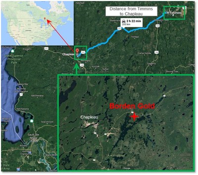 Figure 3: Geographic overview of Borden Site. (CNW Group/Goldcorp Inc.)
