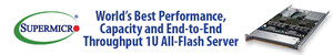 Supermicro Ships World's Best Performance, Capacity and End-to-End Throughput 1U All-Flash Storage Server Optimized with Samsung NF1 NVMe Storage