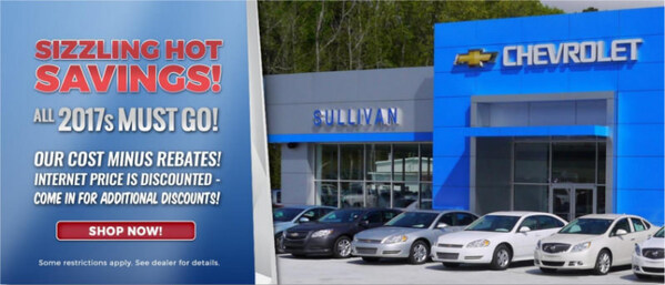 Customers in Collins, Miss can receive special savings on any 2017 vehicles at Sullivan Motors