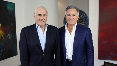 Former President of Colombia, Andres Pastrana with Dr. Dionisio Gutiérrez