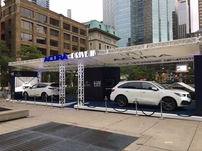 For the first time, Acura Canada is hosting an interactive Acura Drive-In on-site activation that will allow movie goers to take a seat in ultimate comfort in Acura’s all-new 2019 RDX A-Spec and MDX A-Spec models, while enjoying a fun and unique cinematic experience. (CNW Group/Honda Canada Inc.)