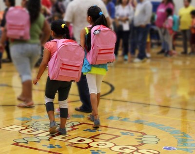 Hundreds of students at Bemiss Elementary School got new backpacks filled with school supplies for the new school year.