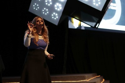 Natale in Mexico keynoting a tech conference in early 2018.
