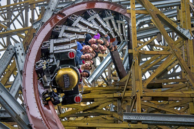 Steel Vengeance, the record-breaking hyper-hybrid coaster at Ohio's Cedar Point, was named Best New Ride at Amusement Today's annual Golden Ticket Awards.
