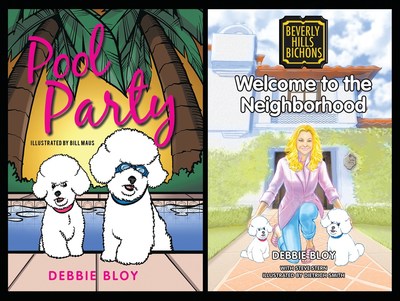 The 'Pool Party' picture book and 'Welcome to the Neighborhood' middle-grade novel are the first books about the newest canine charmers?The Beverly Hills Bichons.
