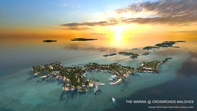 The first integrated lifestyle destination in the Republic of Maldives: CROSSROADS by Singha Estate, is set to open in early 2019 at Emboodhoo Lagoon