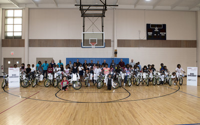 Children at the Boys & Girls Club of Greater High Point receive new bikes through support from the Colavita Cares program
