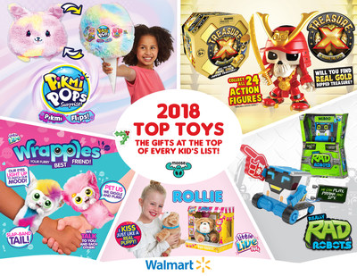 Moose Toys recognized with five toys named on Walmart's Top Rated by Kids toy list. Parents get a head start on holiday shopping with the hottest toys.