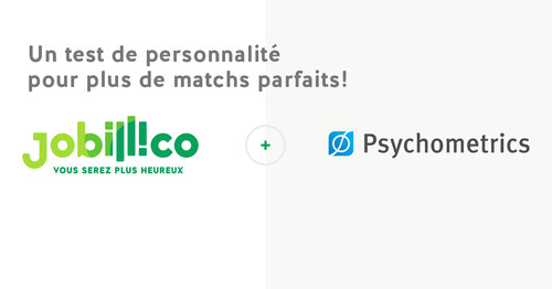 Logos : Jobillico, Psychometrics (Groupe CNW/Jobillico)