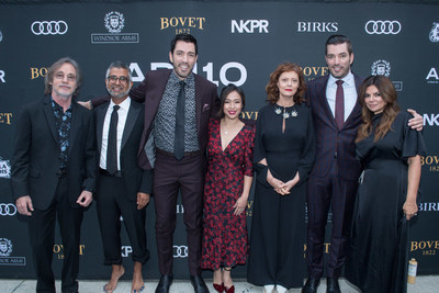 Jackson Browne, Hari Ravichandran, Drew Scott, Linda Phan, Jonathan Scott and Natasha Koifman attend the Artists For Peace And Justice Festival Gala 2018 Presented By BOVET at Windsor Arms Hotel on September 8, 2018 in Toronto, Canada. (Photo by Ryan Emberley/Getty Images for Artists for Peace and Justice Canada)