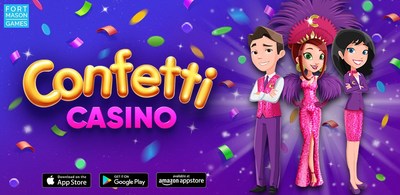 Confetti Casino is the only slots app that allows players to play in portrait or landscape, and includes a variety of fun slots themes for players to escape into.