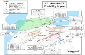 IAMGOLD Drilling Program Continues to Intersect Wide Zones of Gold Mineralization at the Nelligan Gold Project, Quebec