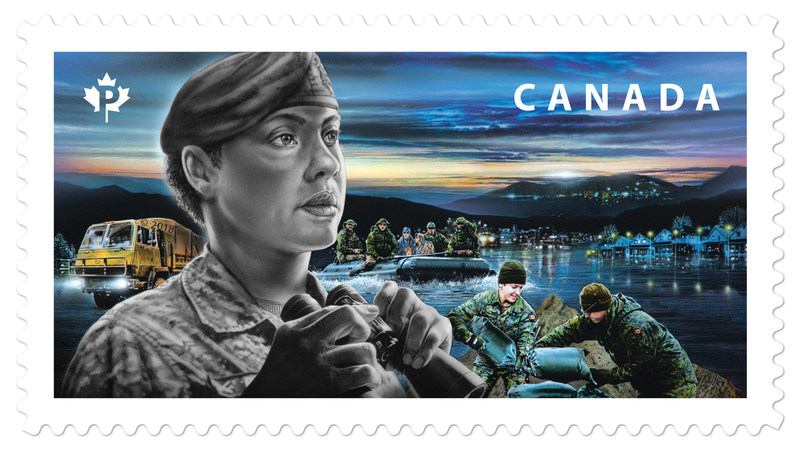 CAF Stamp Canada_Post_Canada_Post_honours_Canadian_Armed_Forces_as__last_l