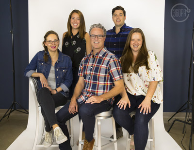 New and newly promoted members of the 360PR+ Studio team (from left to right): Director of Social Media Lana Tkachenko, VP-Associate Creative Director Jill Hawkins, SVP-Creative Director Matthew Lenig, Director of Digital Marketing Casey Ruggiero, Director of Consumer Insights & Brand Strategy Alison Swift