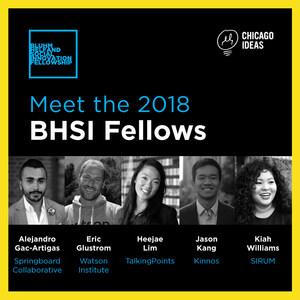 Leslie Bluhm, David Helfand and Chicago Ideas Announce the Eighth Annual Class of Bluhm/Helfand Social Innovation Fellows