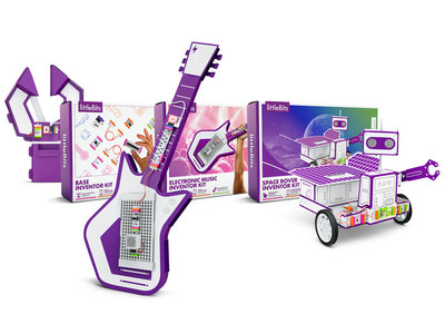 littleBits introduces a line of three new STEAM invention kits: Base Inventor Kit, Electronic Music Kit, and Space Rover Inventor Kit