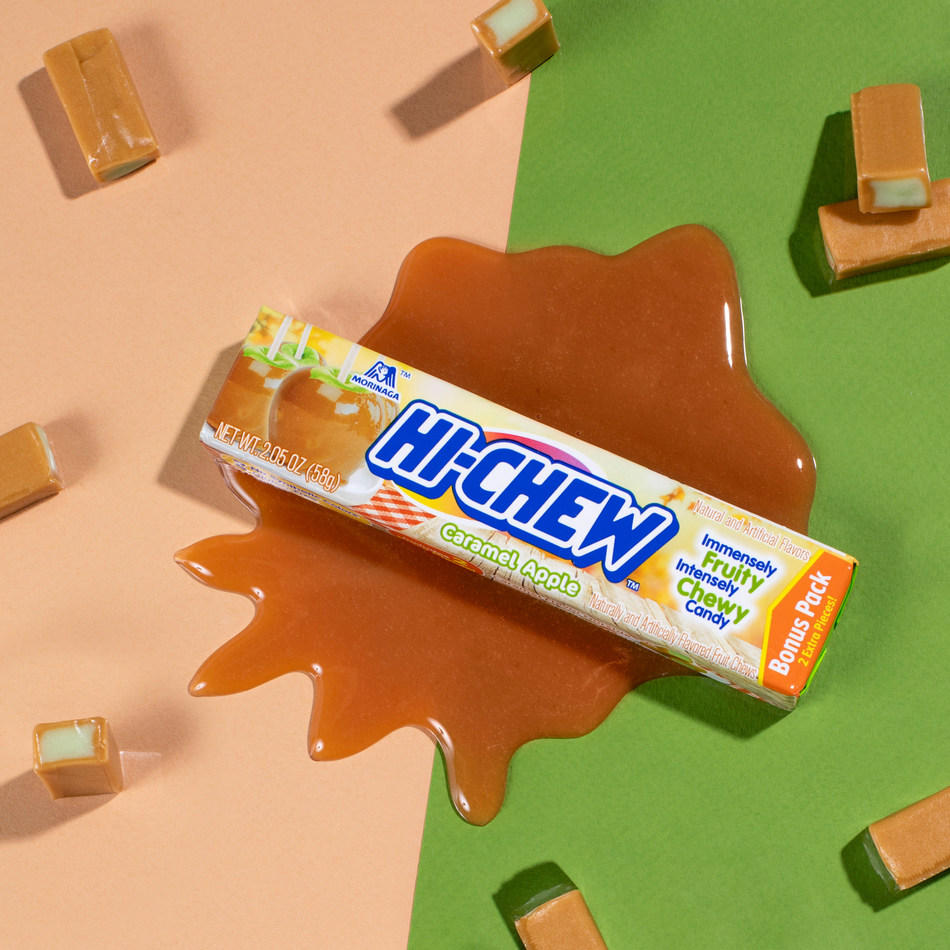 HI-CHEW™, the immensely fruity, intensely chewy candy, is welcoming the fall season with a new, limited edition Caramel Apple flavor.