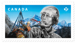 Un timbre rend hommage aux experts en recherche et sauvetage du Canada