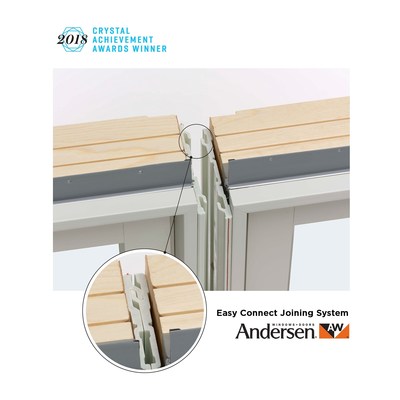 The patented Easy Connect Joining System for Andersen's A-Series windows has been named Most Innovative Window by Window & Door Magazine