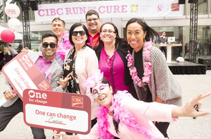 CIBC aims to raise $1 million for breast cancer research in the next 48 hours by matching online donations to the Canadian Cancer Society CIBC Run for the Cure.