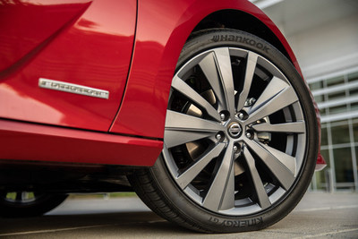 Hankook Tire will equip the 2019 Nissan Altima with its Kinergy GT tire [pattern H436], an all season tire renowned for its handling in both wet and dry conditions.