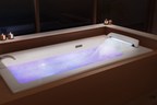Luxuriate in the Serenity of a Natural Hot Spring Spa with the Innovative Aqua Moment Drop-In Airbath with Waterfall from DXV
