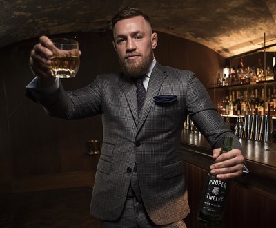 Conor McGregor and Proper No. Twelve Irish Whiskey (PRNewsFoto/Eire Born Spirits)