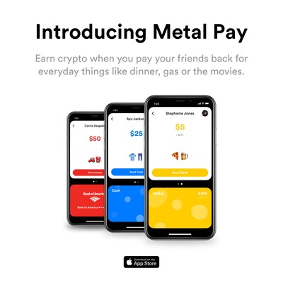 Metal Pay Launches With Peer-to-Peer Payments App That Rewards Users With Free Cryptocurrency