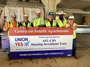 Minneapolis Mayor Jacob Frey, AFL-CIO HIT Honor Workers Building Housing In City's Prospect Park Neighborhood