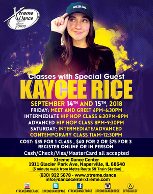 Classes with Special Guest Kaycee Rice