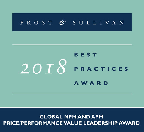 2018 Global NPM and APM Price/Performance Value Leadership Award (PRNewsfoto/Frost & Sullivan)