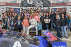 Twentieth Century Fox 'The Predator' Burtin Racing Chevrolet Camaro and Tomy Drissi Celebrate Victory at Watkins Glen