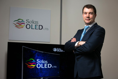 Pictured is Ciaran O’Gara, Managing Director, Solas OLED