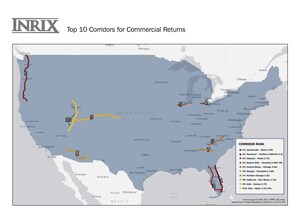 INRIX Identifies U.S. Corridors Best Suited for Highly Automated Truck Deployment
