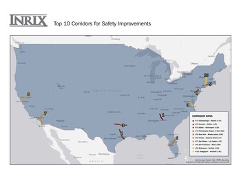 Top 10 US Corridors for Safety Improvements