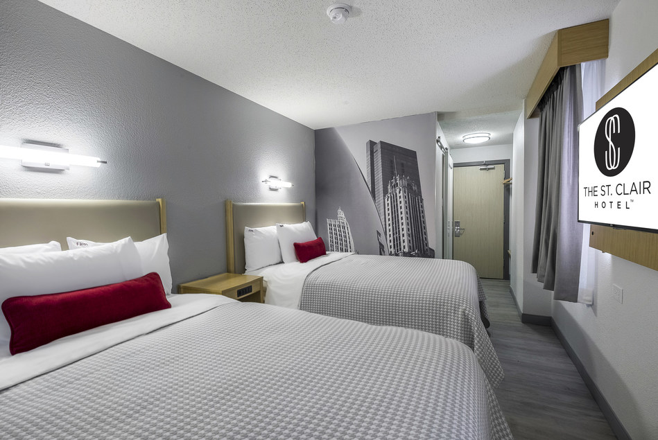 Designed to give guests an authentic upper midscale experience at a value price, The St. Clair Hotel’s 208 modern, amenity-filled rooms have been revitalized, renovated and upgraded.
