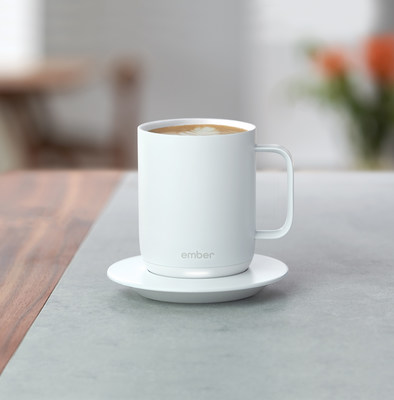 The temperature control Ember Ceramic Mug, now available at The Carousel @ Bloomingdales.