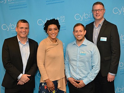 Cyber expert Nadav Zafrir; Purepoint CEO Jessica Robinson; Cybint CEO Roy Zur; Cybint Cyber Education Advisor Bryan Dickens