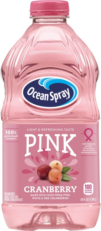 Ocean Spray launches its new Pink Cranberry Juice Drinks line in support of breast cancer awareness with 5% of Ocean Spray’s sales of Pink Cranberry Juice Drink in the United States and Canada being donated to the National Breast Cancer Foundation, Inc.®, up to $250,000 annually.