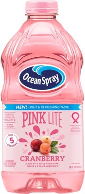 Ocean Spray launches its new Pink Cranberry Juice Drinks line in support of breast cancer awareness with 5% of Ocean Spray's sales of Pink Cranberry Juice Drink in the United States and Canada being donated to the National Breast Cancer Foundation, Inc., up to $250,000 annually.