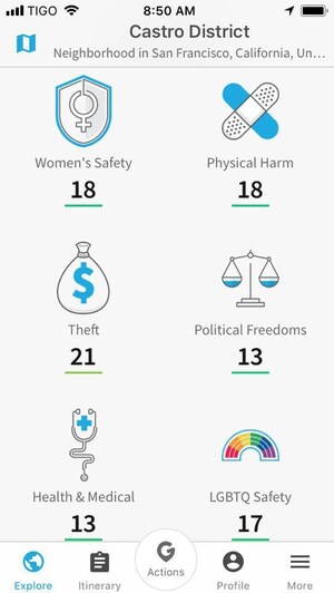 GeoSure annonce le Top 5 des quartiers urbains mondiaux les plus sûrs pour les voyageurs LGBTQ