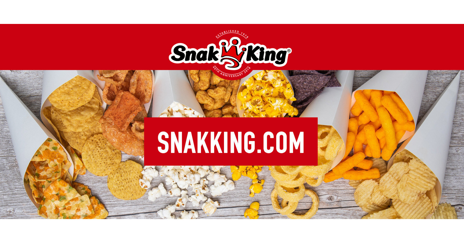 Snak King® Announces 40th Anniversary and Launch of New site