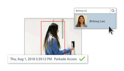 Powerful new Identity Search feature utilizes access control cardholder information with advanced AI and video analytics technology to enhance security. (CNW Group/Avigilon Corporation)