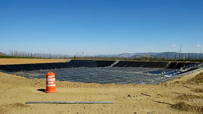 Water Management Ponds Lining Nearing Completion (CNW Group/eCobalt Solutions Inc.)
